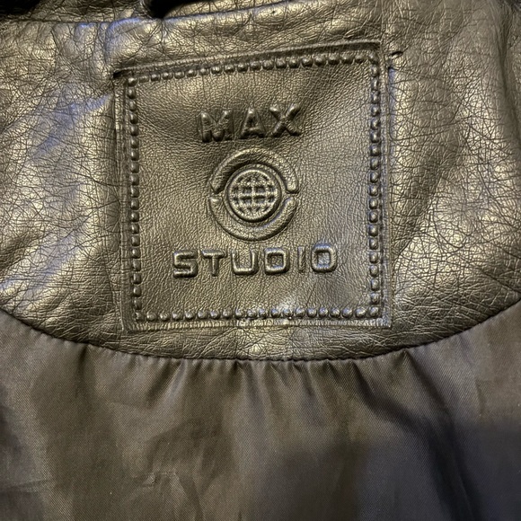 Black Leather Motorcycle Jacket - Picture 10 of 10